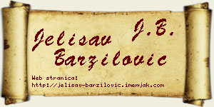 Jelisav Barzilović vizit kartica